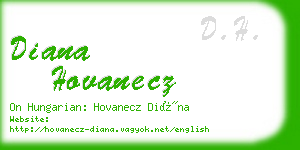 diana hovanecz business card